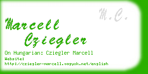 marcell cziegler business card